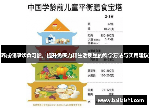 养成健康饮食习惯，提升免疫力和生活质量的科学方法与实用建议